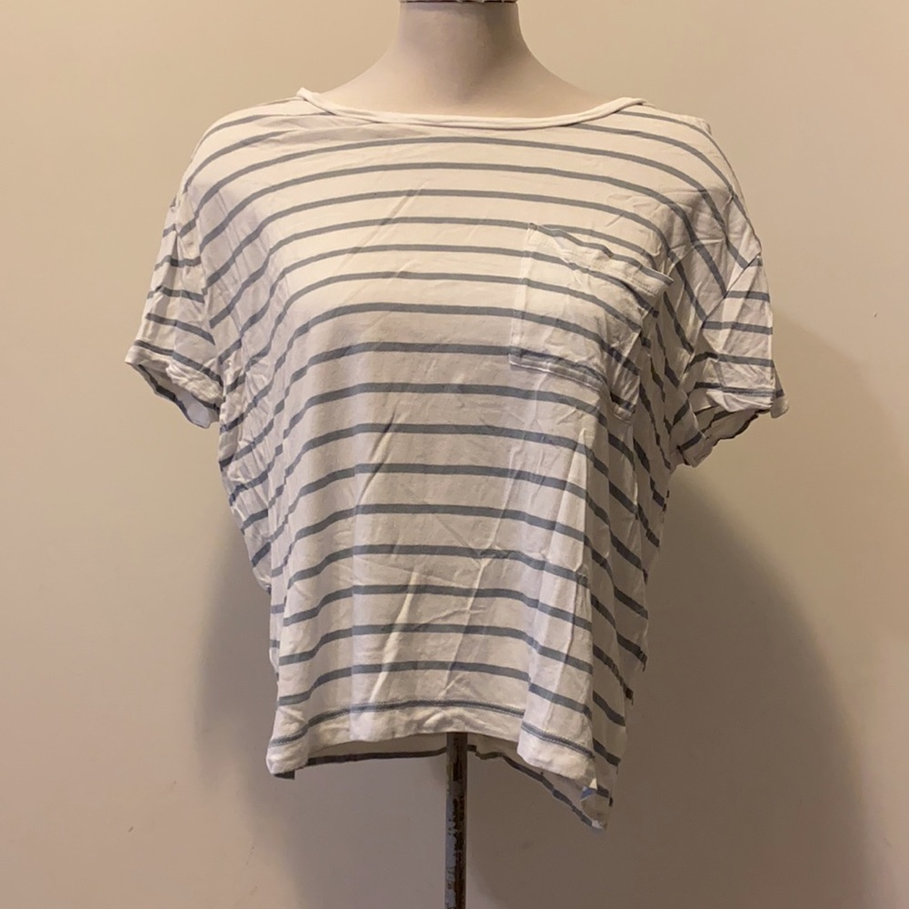 Gap oversized striped cropped top